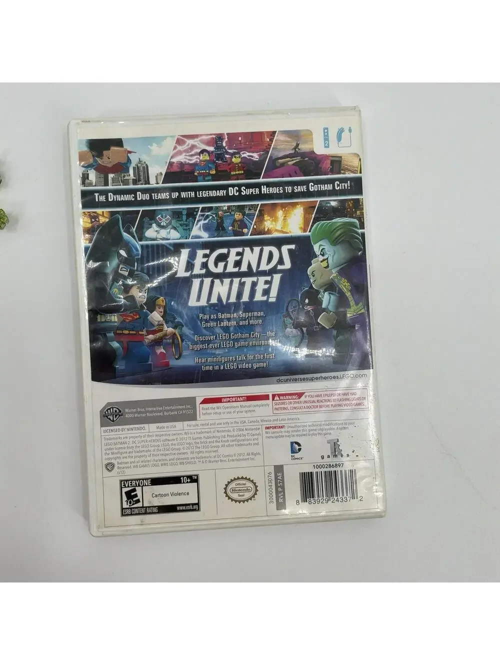 WII LEGO Batman 2 DC Super Hero’s DVD Game